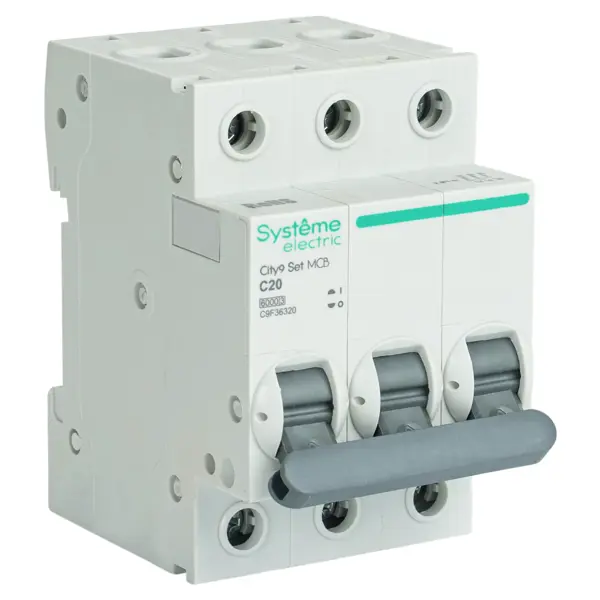 Автоматический выключатель Systeme Electric City9 Set C9F36320 3P С20 А 6 кА