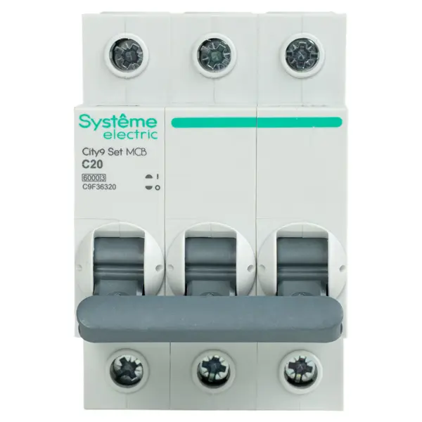 Автоматический выключатель Systeme Electric City9 Set C9F36320 3P С20 А 6 кА