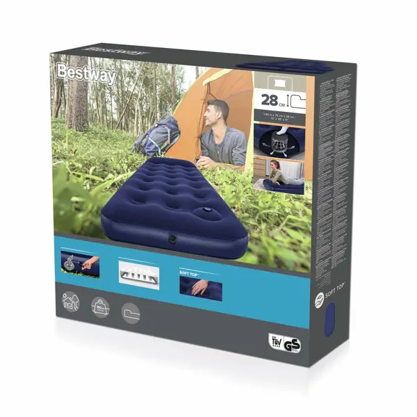 Матрас надувной Bestway 185x76x28 см цвет синий
