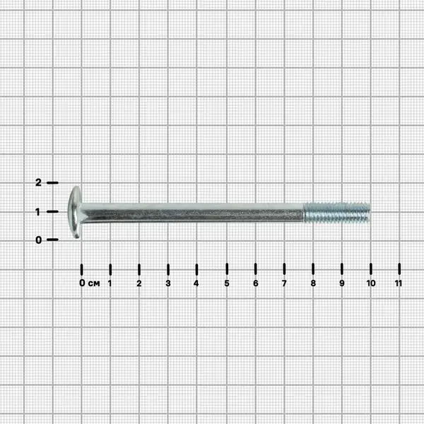 Болт DIN 607 8x100 мм оцинкованный
