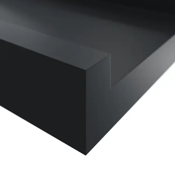 Полка настенная Spaceo Paris 60x10 см МДФ цвет чёрный