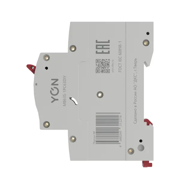 Автоматический выключатель DKC Yon 1P C63 А 4.5 кА