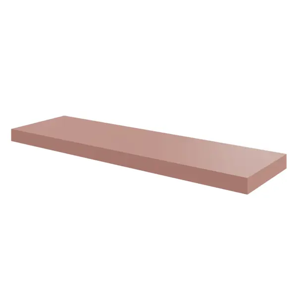 Полка настенная Spaceo Bistro 80x23.5 см МДФ цвет розовый