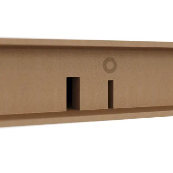 Полка настенная Spaceo Bistro 80x23.5 см МДФ цвет розовый