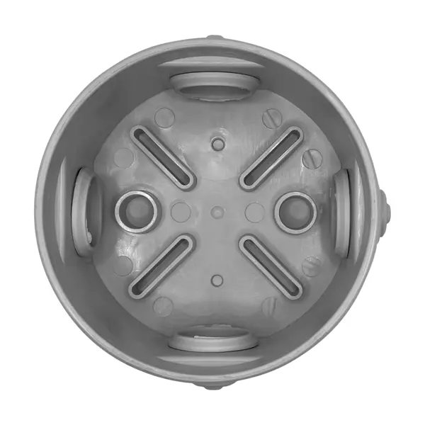 Распределительная коробка круглая открытая Lexman D 80x40 мм 4 ввода IP44 цвет серый