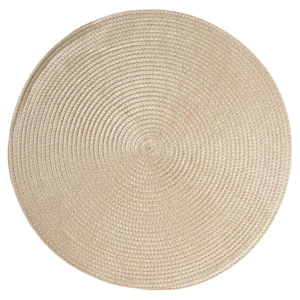 Салфетка под столовые приборы Vidage ø35 см круглая полипропилен цвет солома