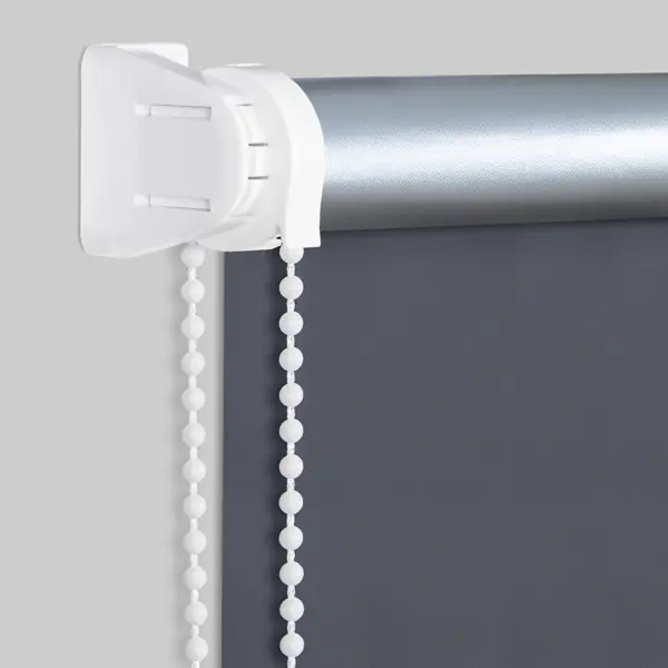 Штора рулонная блэкаут Silver 70x175 см темно-серая