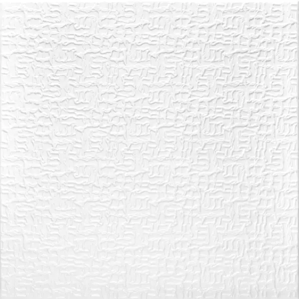 Потолочная плитка экструдированная полистирол белая Decoflair 0804L 50x50 см 2 м²