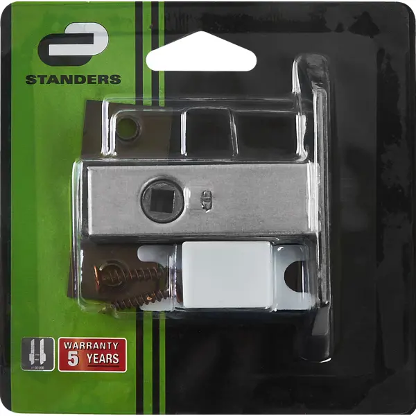 Задвижка межкомнатная Standers TL02-AC 65x57x25 мм металл цвет медь