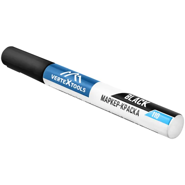 Маркер-краска Vertextools 0020-02 черный 3-6 мм
