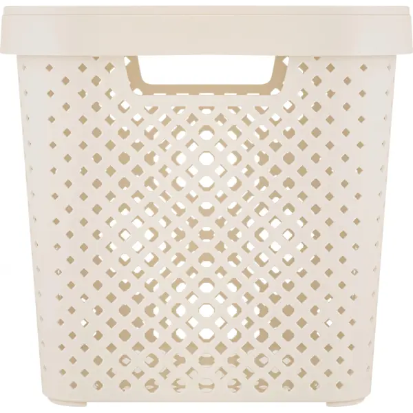 Корзина для хранения Plast Team Mien 31x30x31 см полипропилен цвет молочный