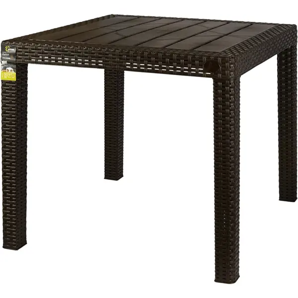 Стол Ingreen Rattan 78.9x78.9x70 см пластик коричневый