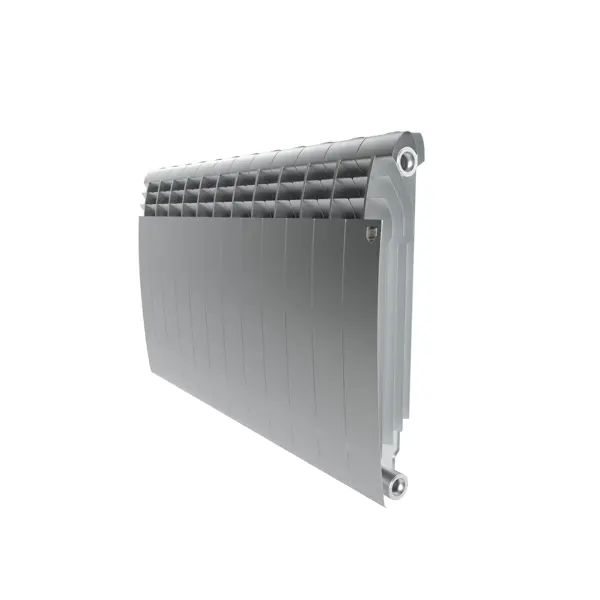 Радиатор секционный Royal Thermo Biliner 500/87 12 секций боковое подключение биметалл серый