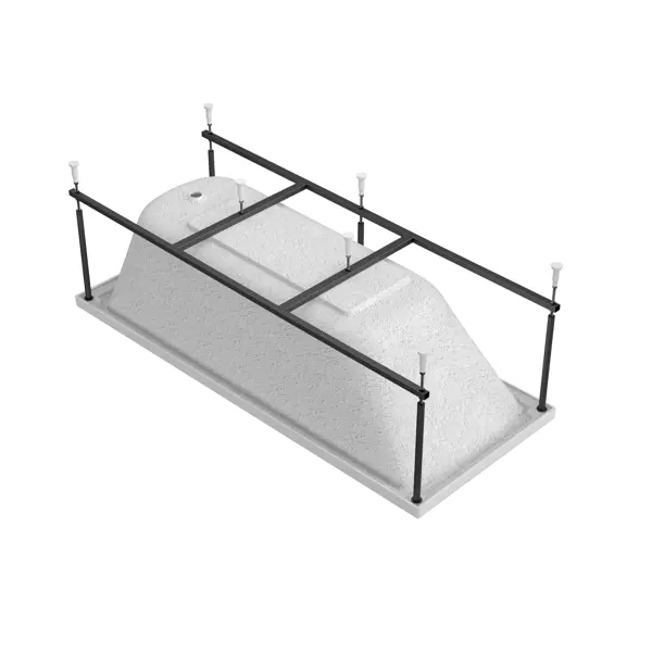 Ванна Cersanit Lara акриловая с каркасом 170x70 см цвет белый