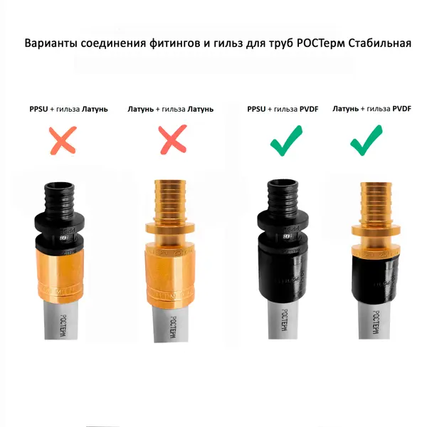 Труба из сшитого полиэтилена для водоснабжения и отопления Ростерм Stabil 16x2.6 1м на отрез бухта 100 м серая