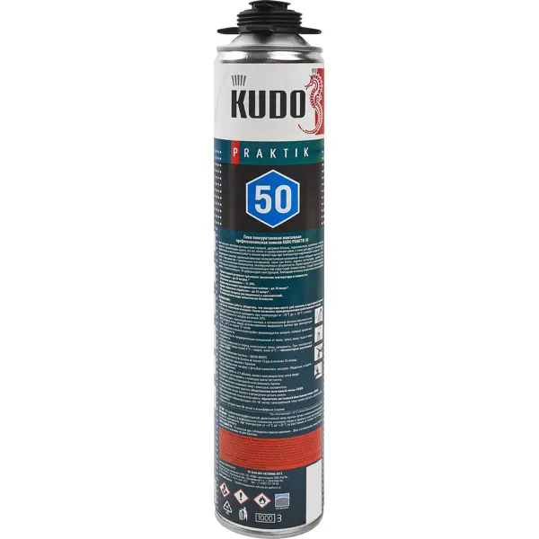 Пена монтажная профессиональная Kudo Praktik 50 зимняя 1000 мл