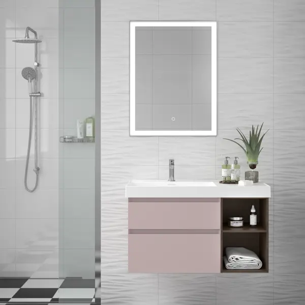 Плитка настенная Artens Вега 3D 25x40 см 0.9 м² цвет белый глянцевый