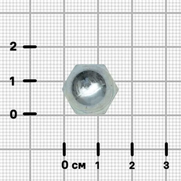 Гайка колпачковая М10 DIN 1587 сталь оцинкованная 8 шт.