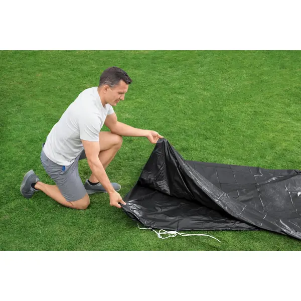 Тент для бассейна Bestway ПВХ 305x305 см цвет черный