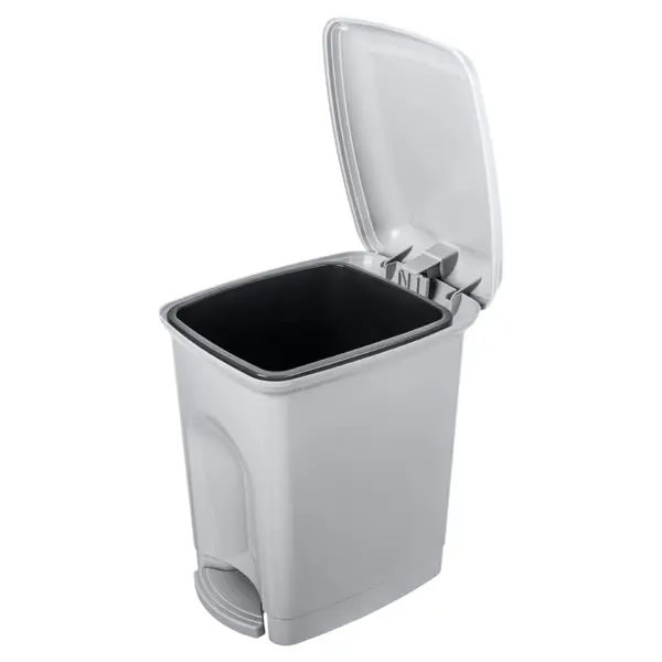 Бак для мусора в ванную комнату Каплен 7 л цвет светло-серый
