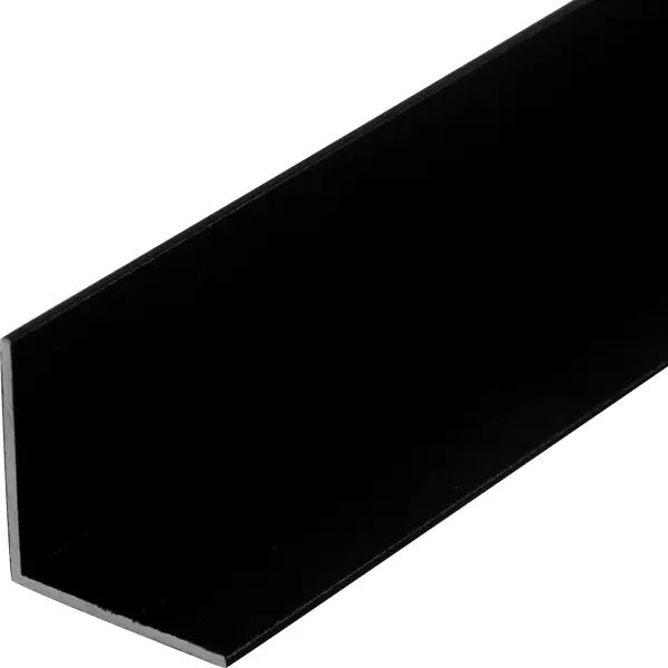 Профиль L-образный алюминий 20x20x1x1000 мм черный муар
