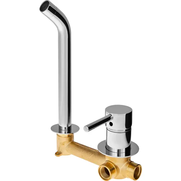 Смеситель для раковины Vidage VAL11900CH, скрытый монтаж, однорычажный, цвет хром