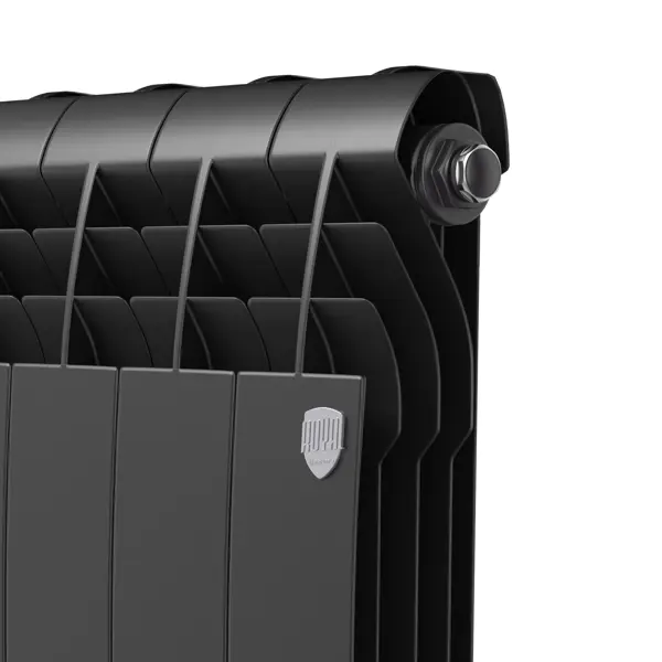 Радиатор секционный Royal Thermo BiLiner B 500/87 4 секции боковое подключение биметалл черный