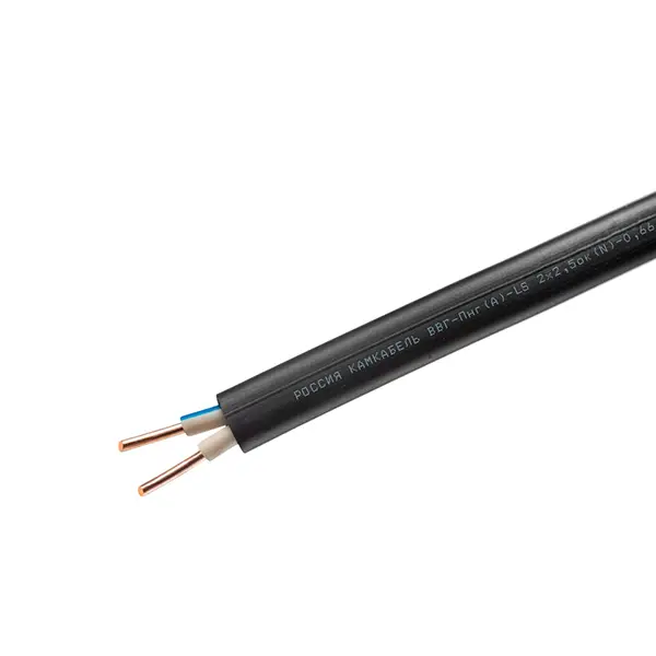 Кабель Камкабель ВВГпнг(A)-LS 2x2.5 5 м ГОСТ