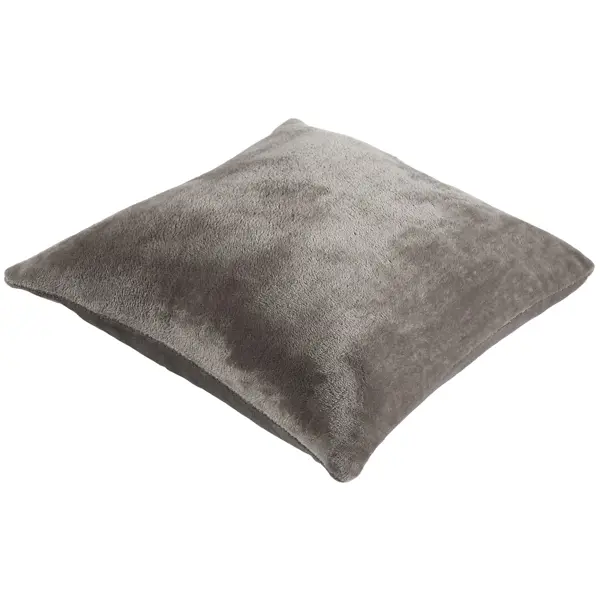 Подушка Inspire Flandria 45x45 см цвет серо-коричневый Fossil 3