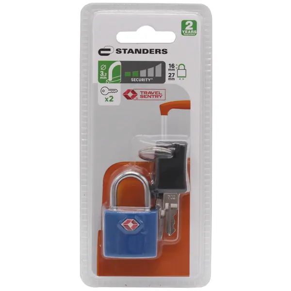 Замок багажный Standers 27x23 мм, ЦАМ