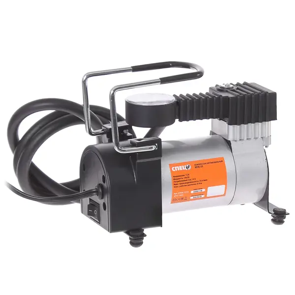 Компрессор автомобильный Спец КПА-35, 35 л/мин