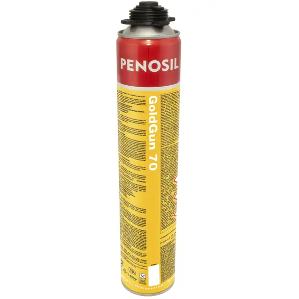 Пена монтажная профессиональная Penosil GoldGun 70 выход пены 65 л всесезонная 880 мл