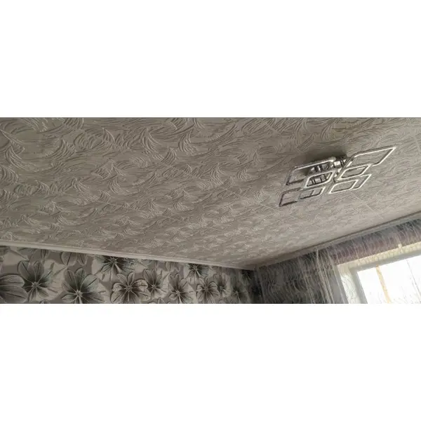 Потолочная плитка полистирол белая Комфорт Пласт Сеул 50x50 см 2 м²