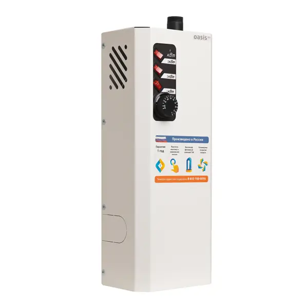 Электрический котел 6 кВт Oasis Eco KN-6 220 В одноконтурный настенный