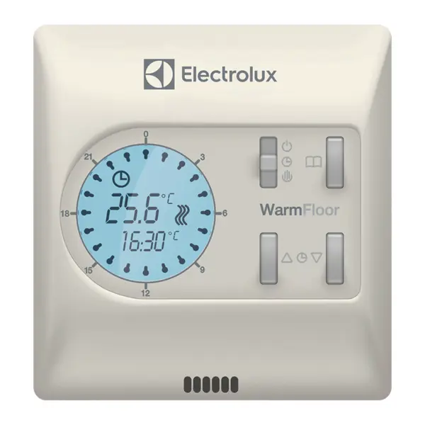 Терморегулятор для теплого пола Electrolux ETA-16 электронный программируемый цвет белый