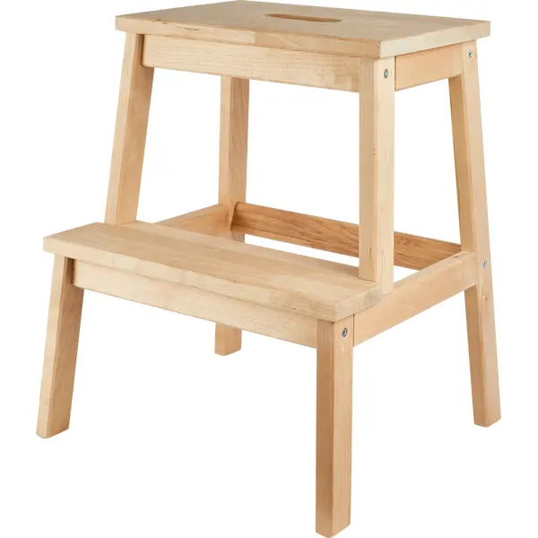 Табурет-стремянка 49.5x43x39 см каркас дерево цвет бежевый