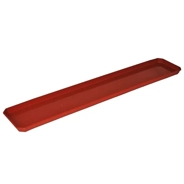Поддон для балконного ящика 13.8x2.4x80 см пластик терракотовый