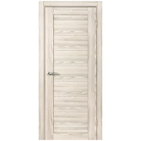 Дверь межкомнатная глухая с замком и петлями в комплекте Верано 70x200 см ПВХ цвет ривьера крем
