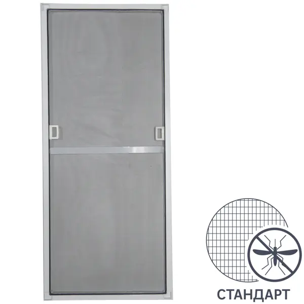 Москитная сетка белая 120x46 см к окну ПВХ 130x100 см