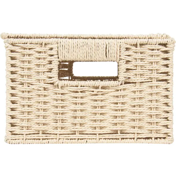 Корзина для хранения 31x15x23 см бумажный шпагат цвет бежевый