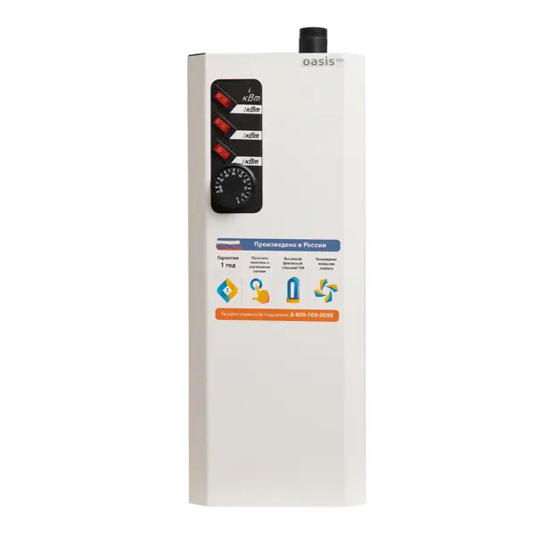 Электрический котел 6 кВт Oasis Eco KN-6 220 В одноконтурный настенный
