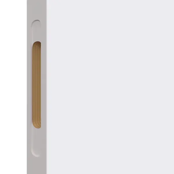 Дверь межкомнатная глухая Бланка 60x200 см эмаль белый без замка и петель