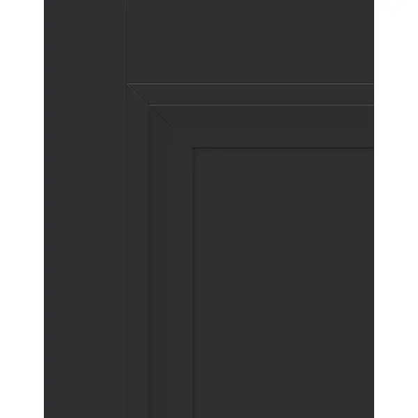 Дверь межкомнатная глухая Нобиле 80x200 см Hardflex цвет антрацит с замком