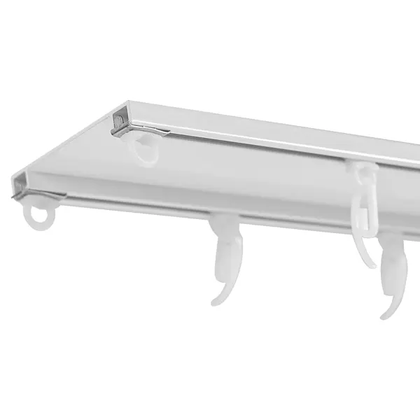 Карниз двухрядный KREAFORTA Base 320 см алюминий