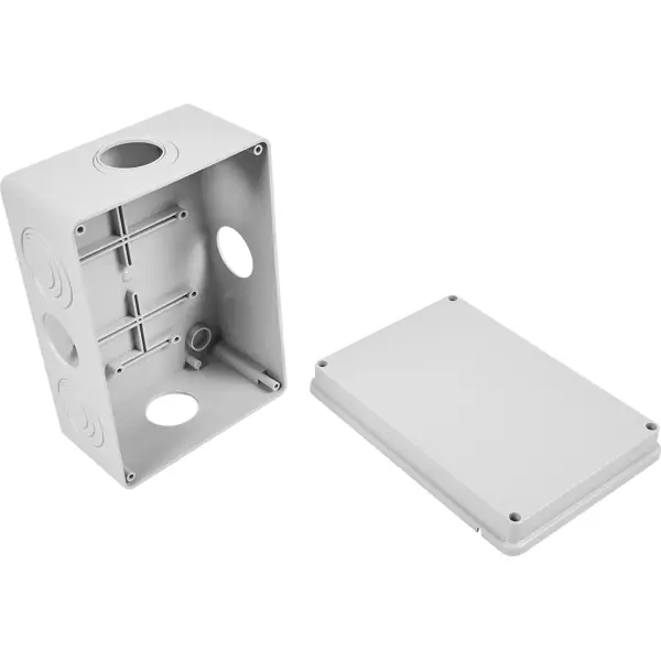 Распределительная коробка открытая Lexman 210x150x100 мм 8 вводов IP55 цвет серый