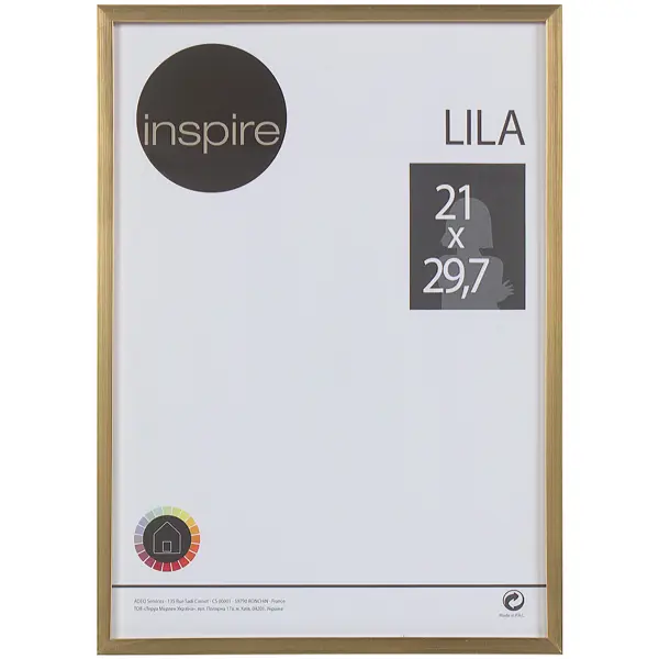 Рамка Inspire Lila 21x29.7 см цвет золото