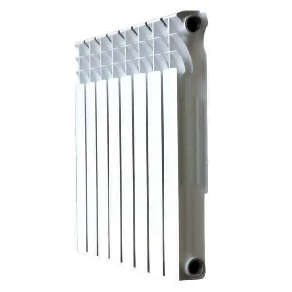 Радиатор секционный Le Heat Bimetal 500/100 8 секций боковое подключение биметалл белый