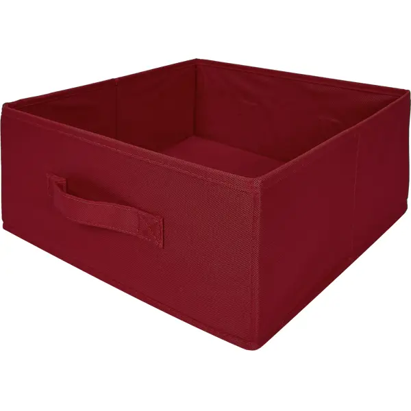 Короб Spaceo KUB 31x31x15 см 14.4 л полипропилен цвет тёмно-красный