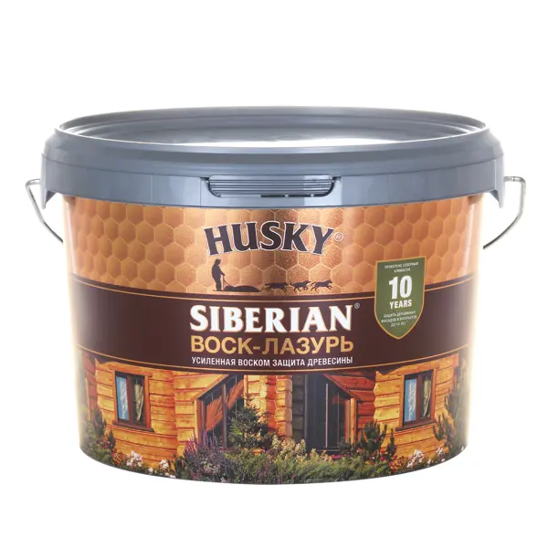 Воск-лазурь Husky Siberian полуматовый кофейное дерево 2.5