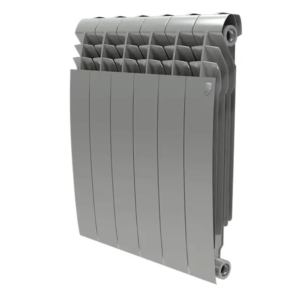 Радиатор секционный Royal Thermo Biliner 500/87 6 секций боковое подключение биметалл серый